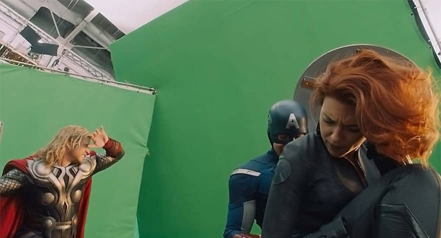 The Avengers kamera arkası