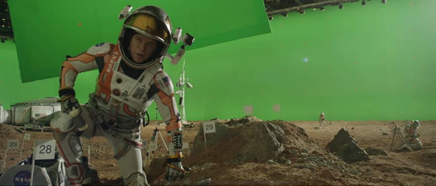 The Martian kamera arkası