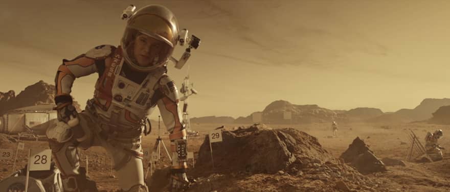  The Martian kamera arkası