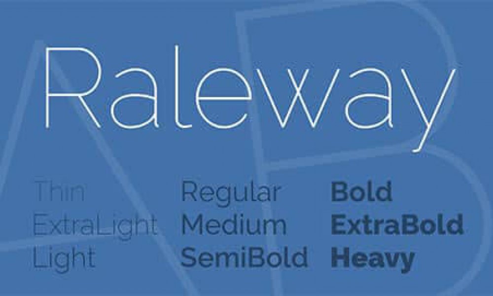 Raleway font Türkçe - indir