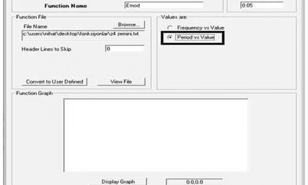 Sap2000 Response Spectrum (Analysis)