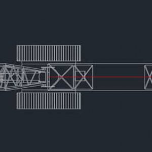 Kule vinç dwg autocad çizimi - indir