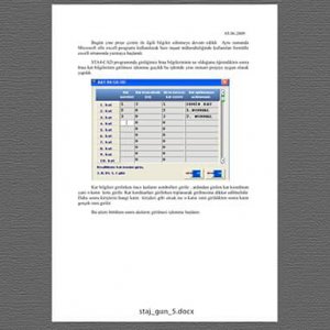 Örnek büro veya ofis staj defteri (Sta4cad proje çizimi)